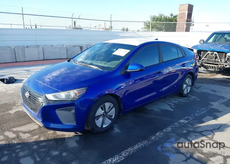 2019 Hyundai Ioniq Hybrid Blue from USA, damaged, VIN KMHC65LCXKU168802
